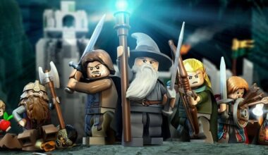 Lego figures appear as fantasy characters.