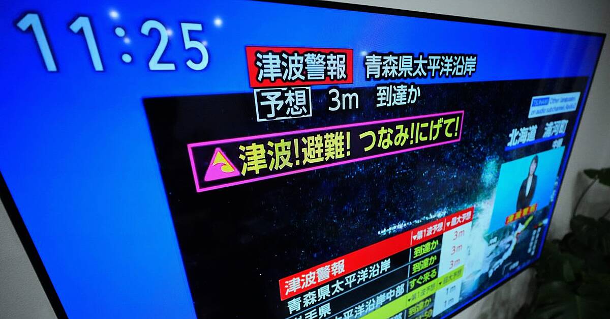 Magnitude 7.6 earthquake triggers tsunami off Japan’s northern coast