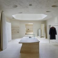 Interior of Maison Margiela's London Bruton Street store by Studio Anne Holtrop