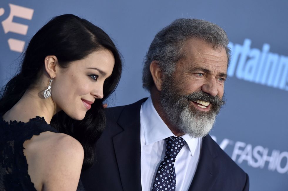 Mel Gibson and Rosalind Ross