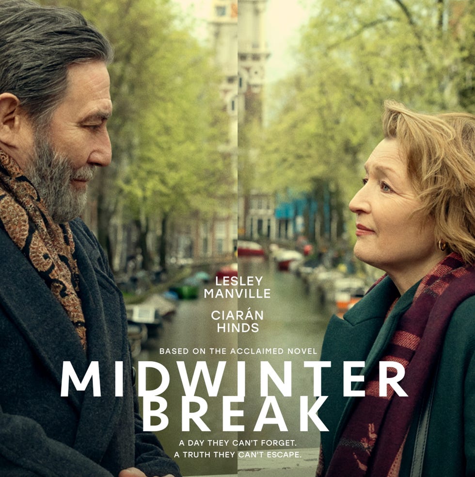 Midwinter Break poster starring Lesley Manville and Ciarán Hinds movie poster for midwinter break starring lesley manville and ciarán hinds