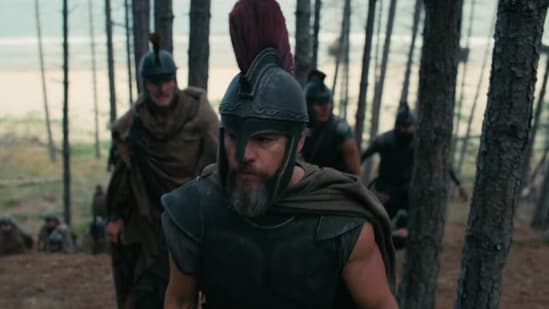 Matt Damon in a still from The Odyssey.