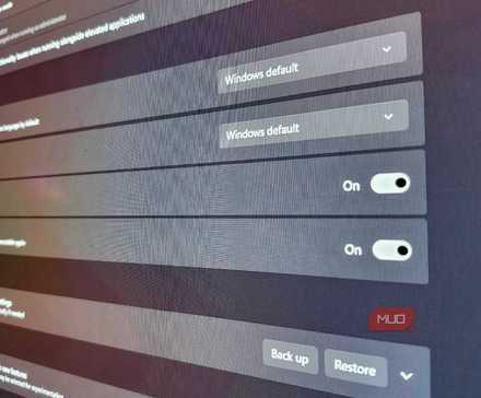 PowerToys settings, available after downloading the application