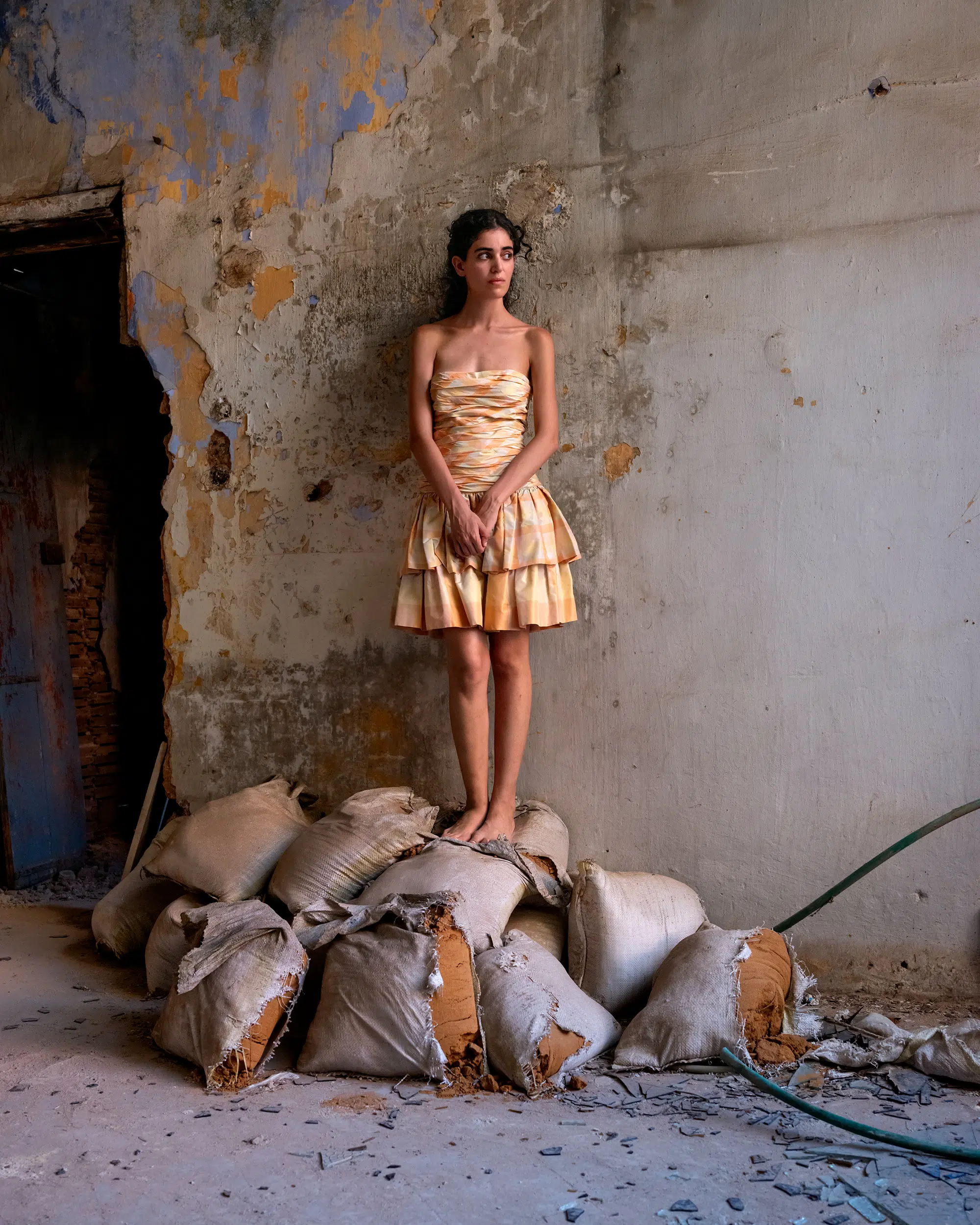 Rhea (On the Sandbags), Beirut, Lebanon, 2024.