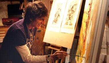 Ronnie Wood Celebrated His 50th Anniversary as a Stone With New Art