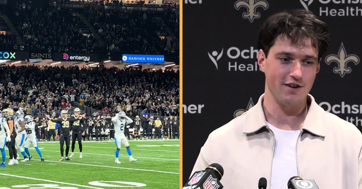 Saints Fans Were Loving One Aspect Of Charlie Smyth's Celebration After Game Winner