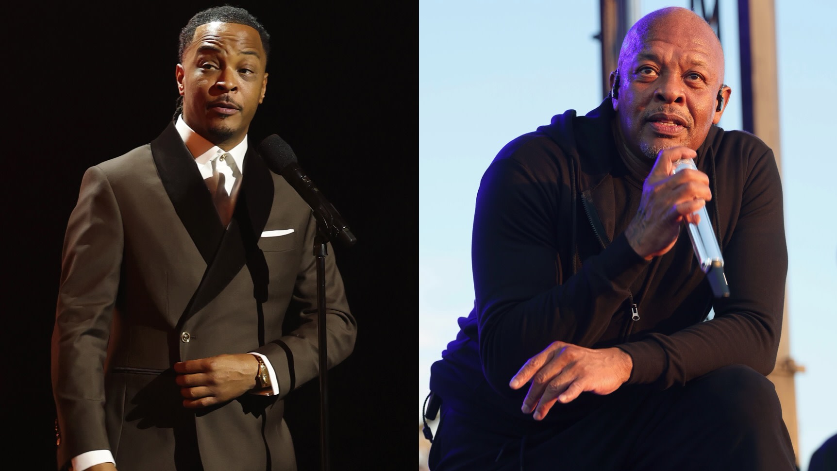 (L-R) T.I. and Dr. Dre.