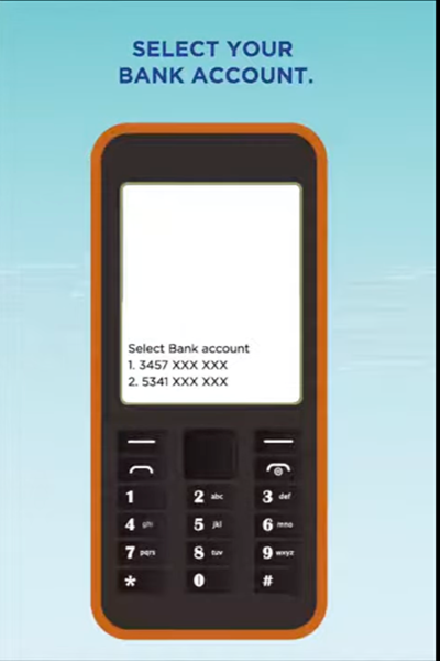 Select your bank account