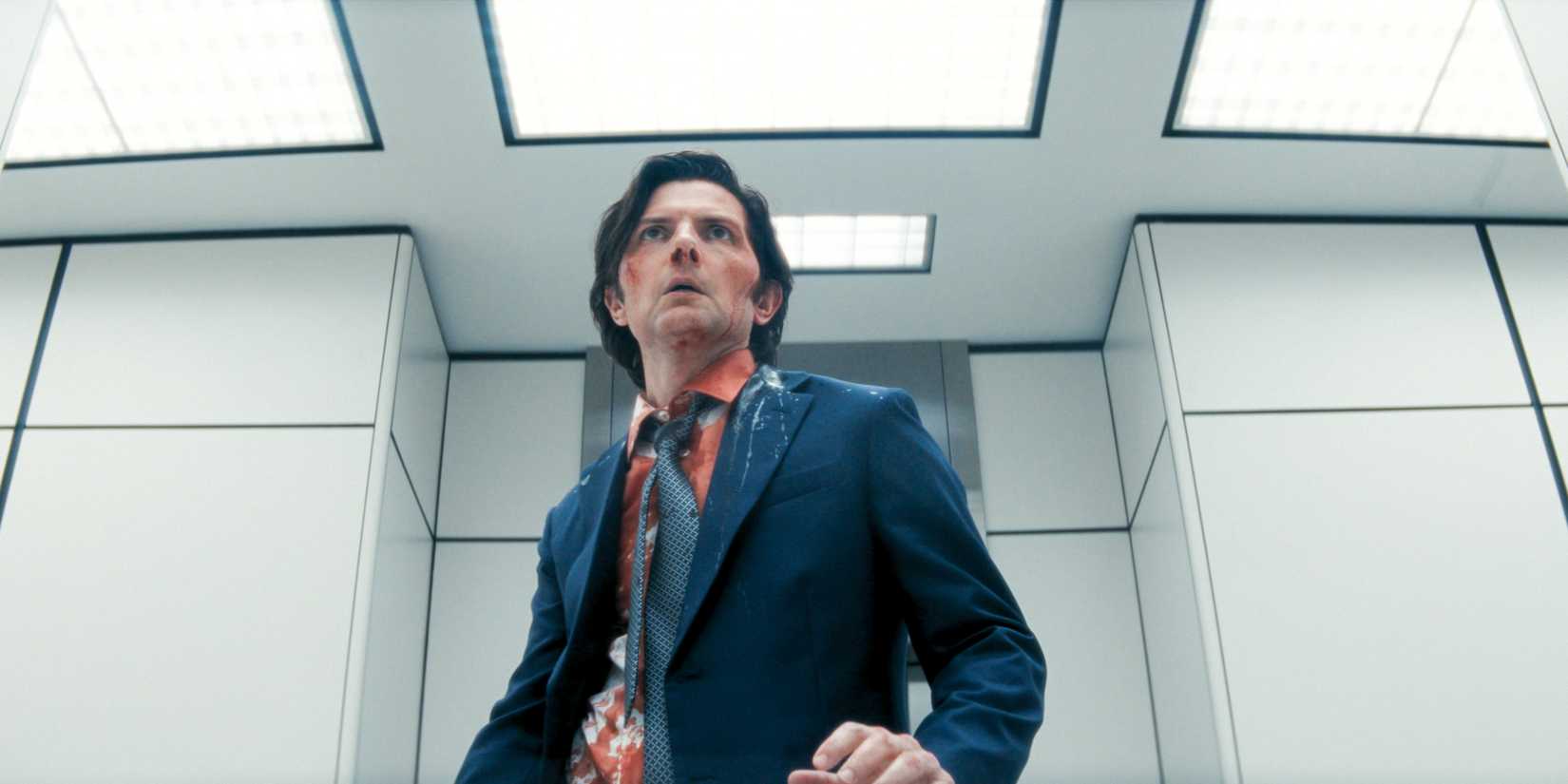 Mark (Adam Scott) manages to reach the testing floor in Severance Season 2 Ep 10