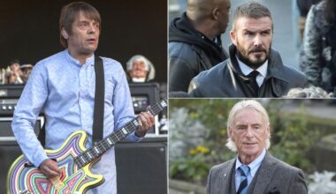 Famous faces arrive at funeral for Stone Roses bass player Gary 'Mani' Mounfield | UK News