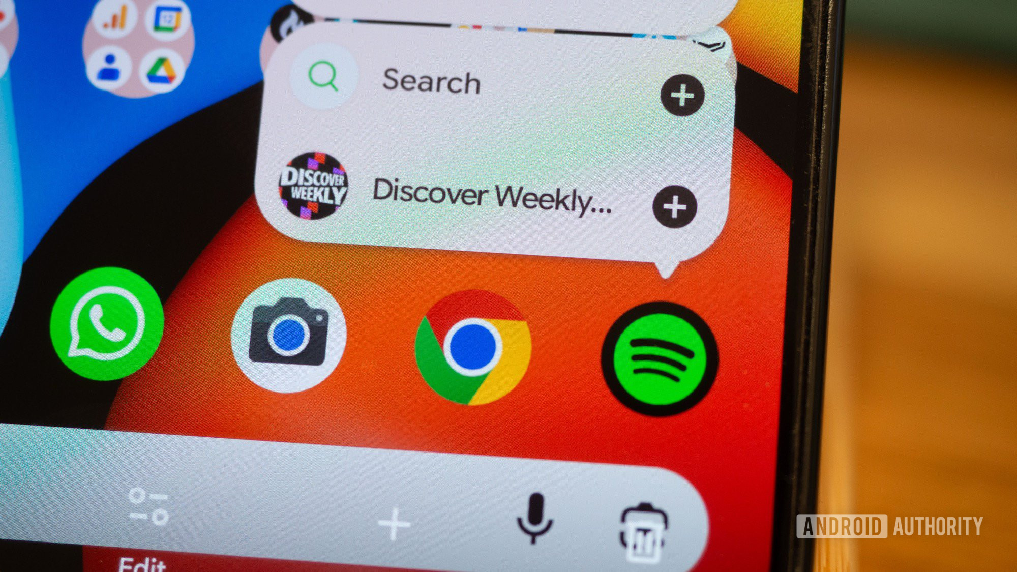 spotify android app home screen shortcuts 2