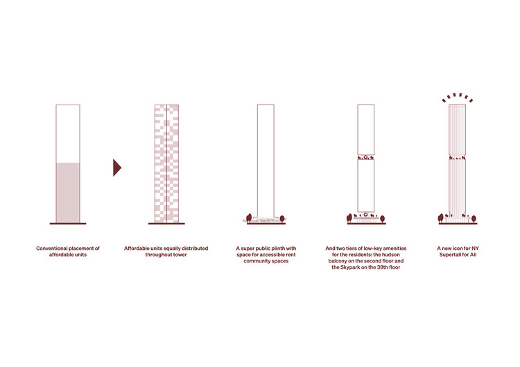 “Supertall for All”: Powerhouse Company Proposes Equitable Mixed-Income Skyscraper in New York City - Image 10 of 13