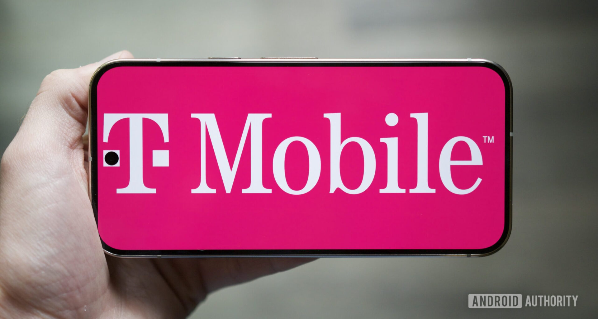 The T-Mobile logo displayed on a Google Pixel phone.