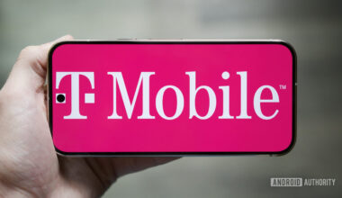 The T-Mobile logo displayed on a Google Pixel phone.