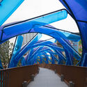 © AHstudio The Blue Rotary Membrane Bridge / People's Architecture Office - Image 3 of 30