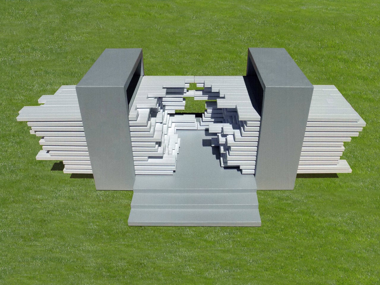192 Sliding Blocks Let Anyone Sculpt This Pavilion Into New Shapes