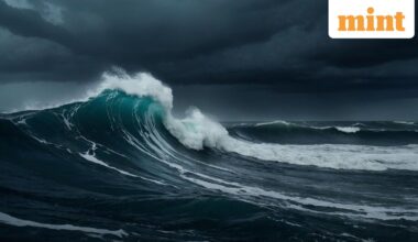 Illustration showing a tsunami wave. For representational purposes.