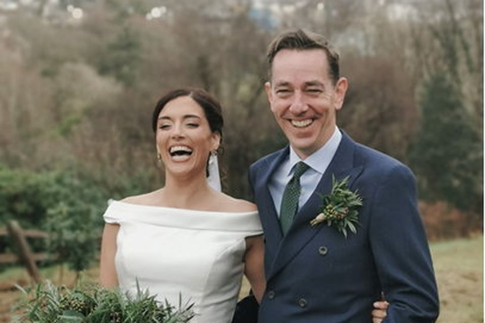 Ryan Tubridy and Dr Clare Kambamettu were married yesterday at the Abbeyglen Castle hotel in Clifden, Galway. Photo: Aoife Herriott