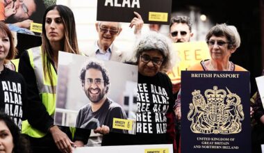 Uk government condemns Egyptian activist’s ‘abhorrent’ social media posts