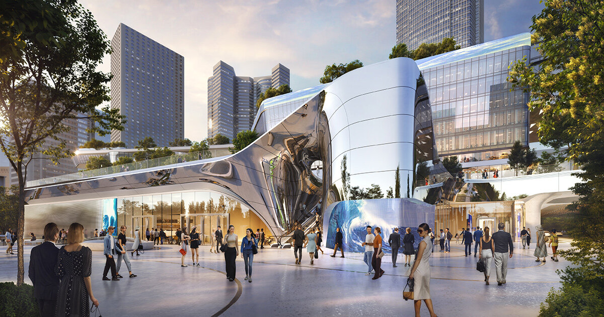 UNS unveils lattice shell theater within hong kong’s central yards