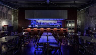 Interior of Athens listening bar