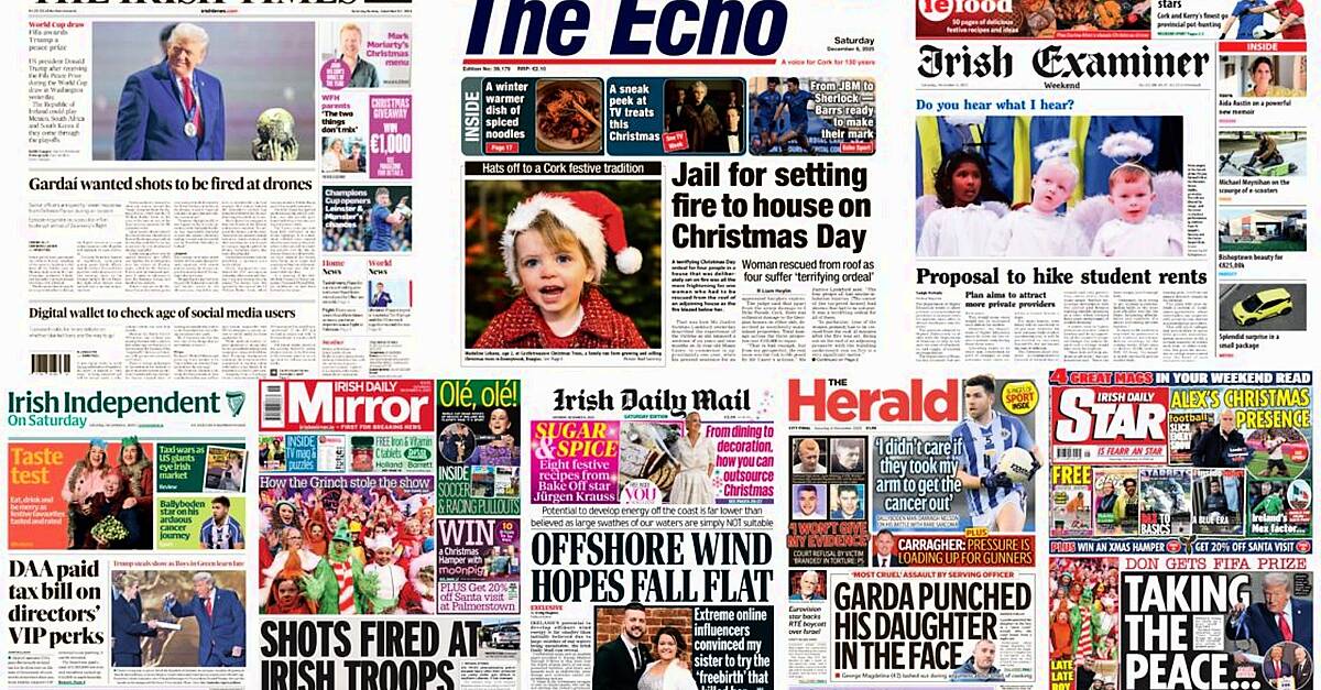 What the papers say: Saturday's front pages