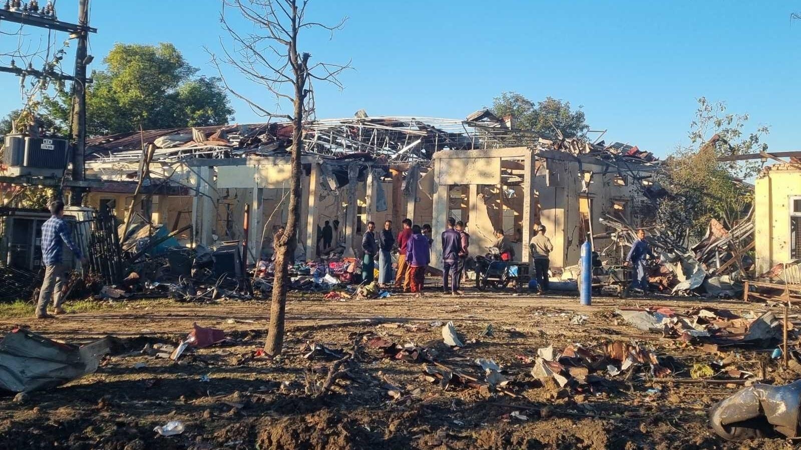 Myanmar military claims armed opposition groups used hospital hit by airstrike as base