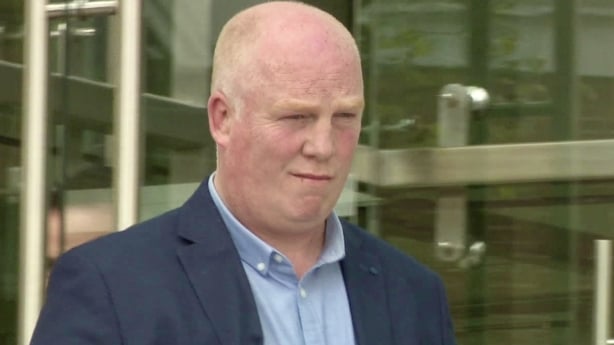 David Bourke outside court