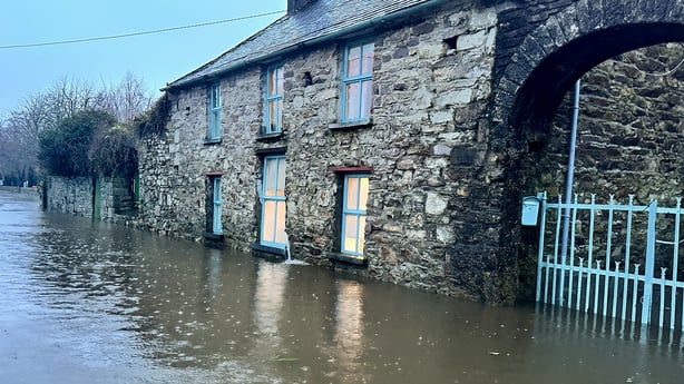 Flooding in Thomastown, County Kilkenny