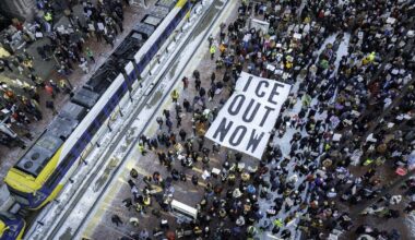 Thousands protest against immigration operations in US