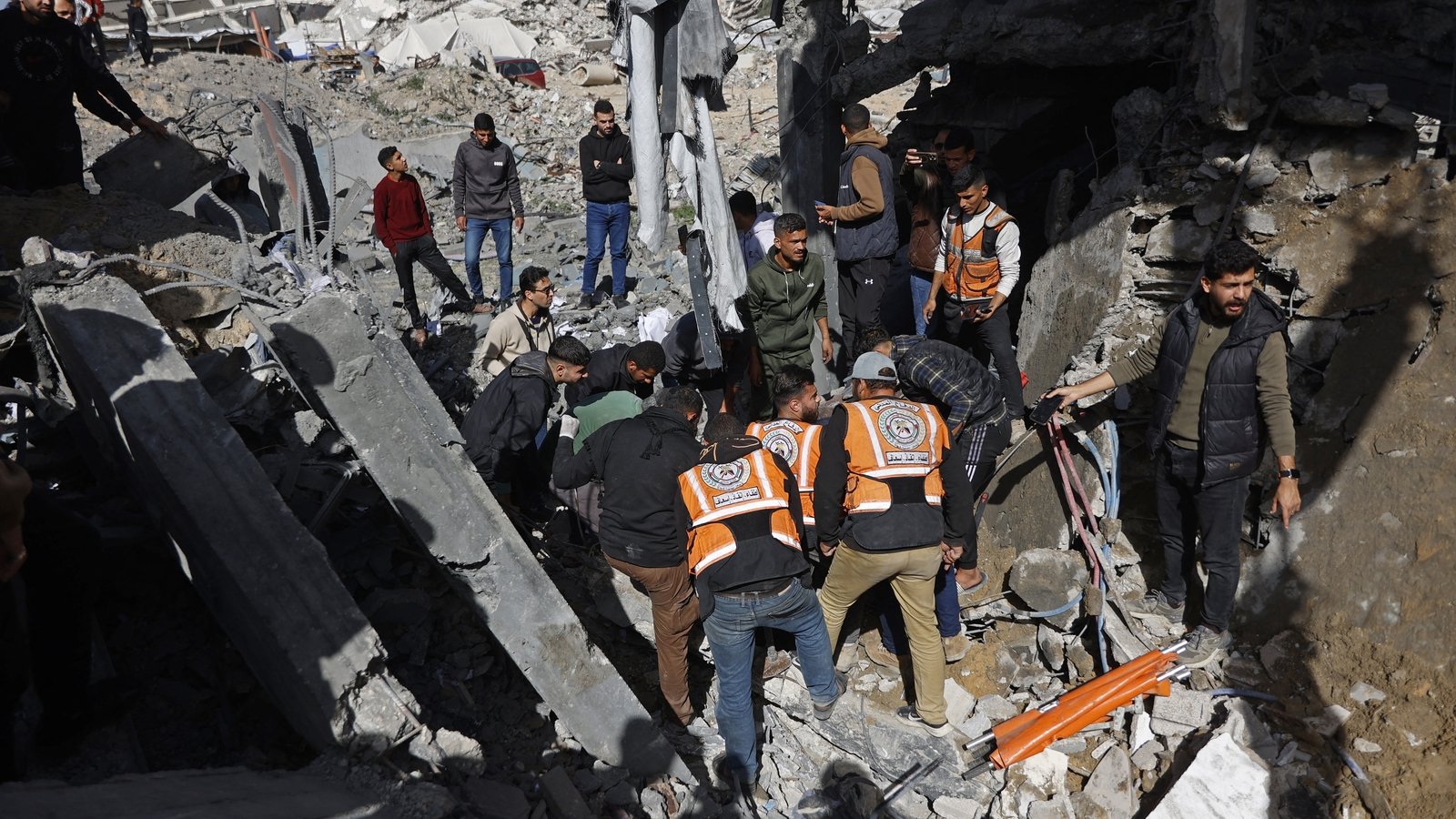 Gaza civil defence says Israeli strikes kill 32