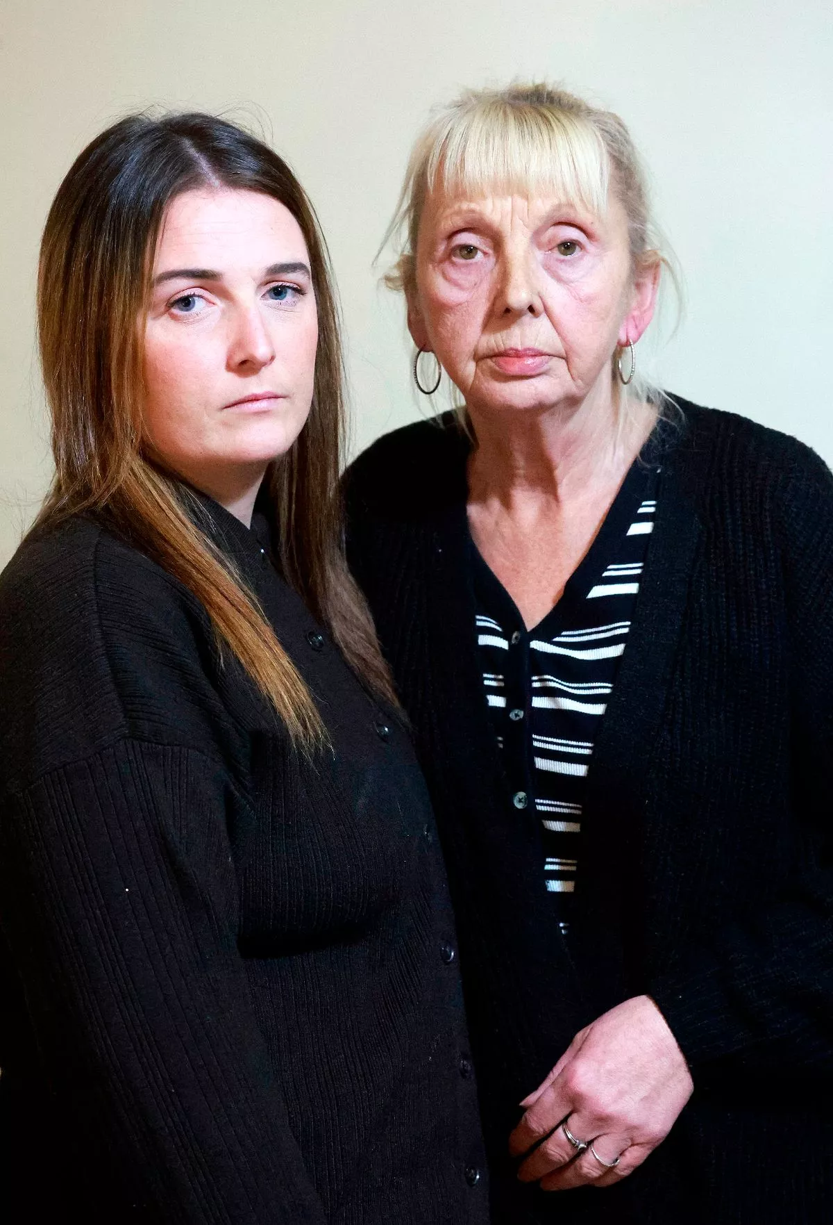 Dylan's cousin Billielea Porter, and mum Susan Johnston