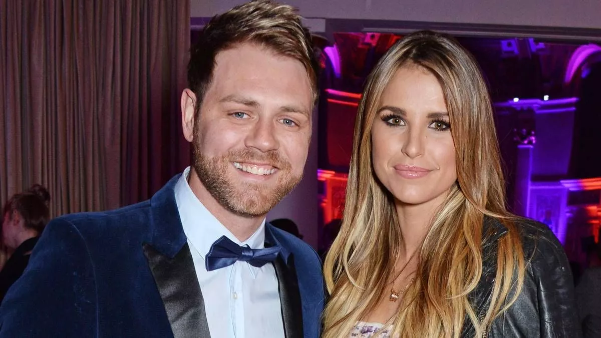 Brian McFadden and Vogue Williams at an event together in 2014.