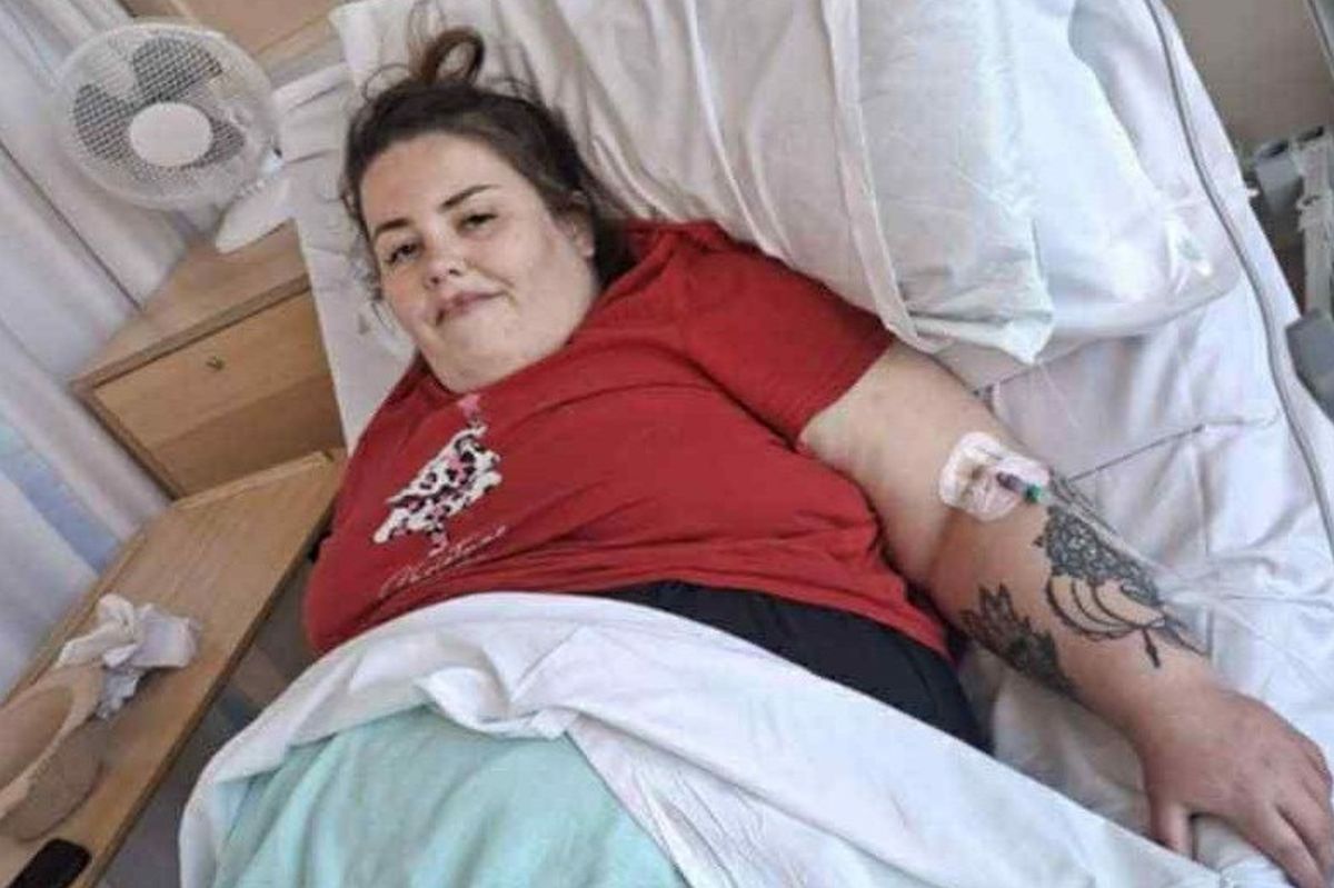Alisha Trafford in hospital