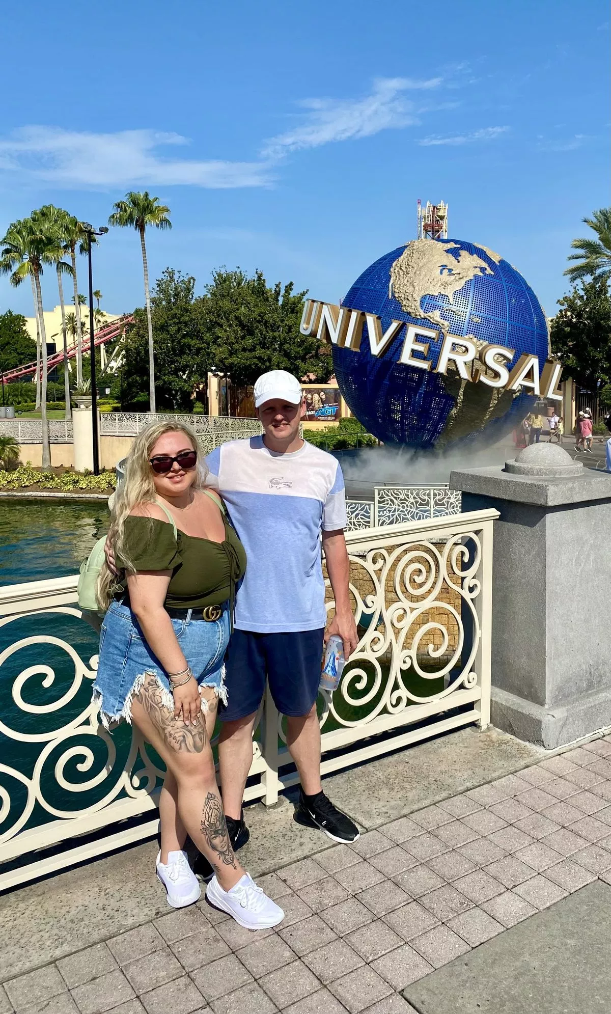 Molly with fiancé Michael in Florida (Kennedy News/Martin Steel Photography)
