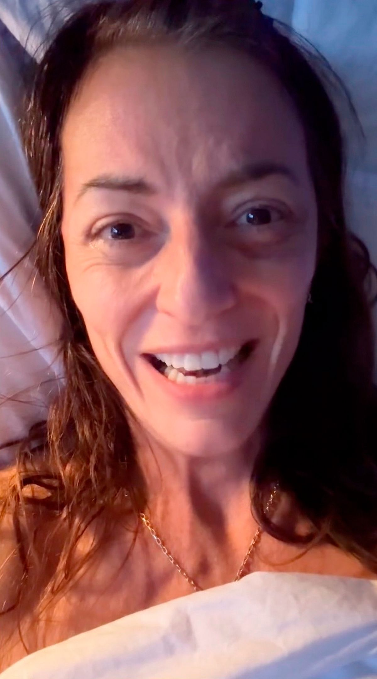 Davina emotionally updated people about her surgery on Instagram