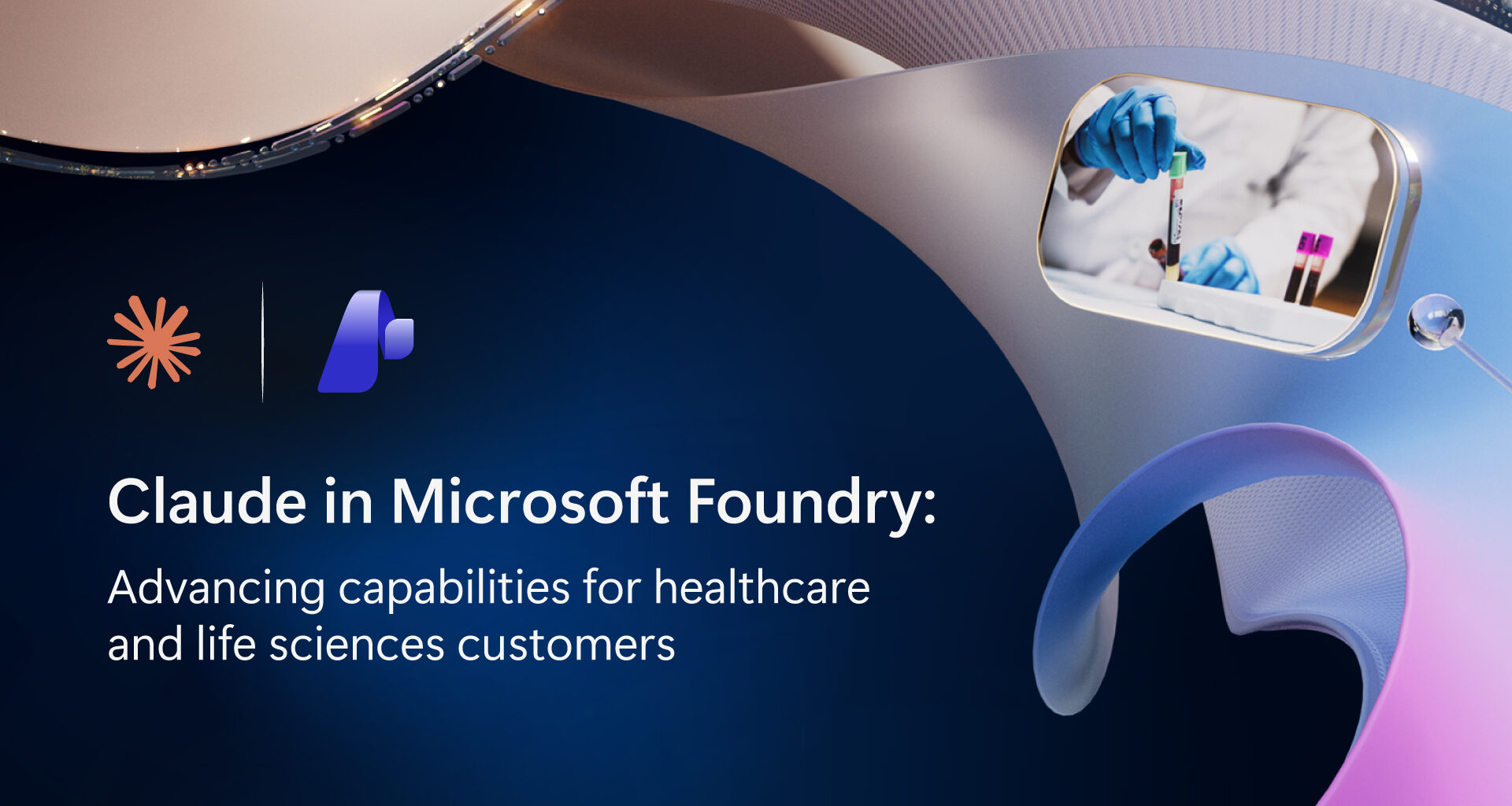 A wave pattern with healthcare worker.