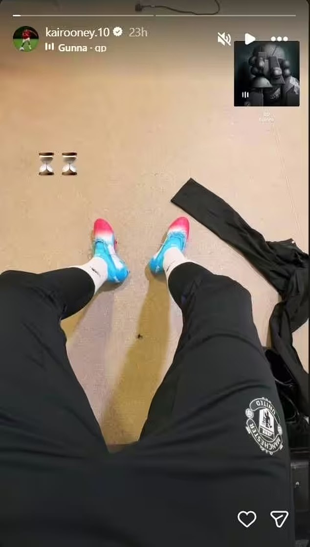 A few months later, he shared a picture of himself in United training gear and wearing boots - indicating that he is nearing a return to full fitness
