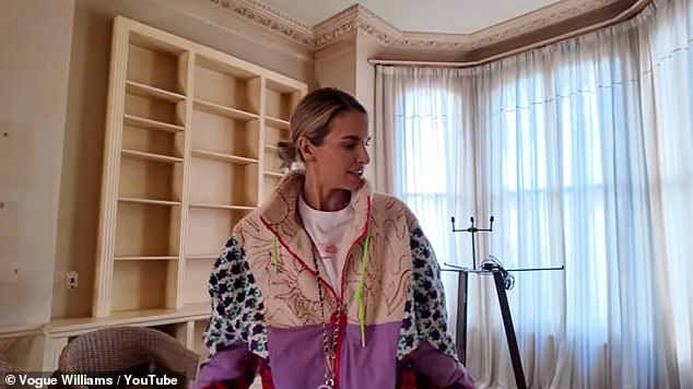 Vogue gave a tour of the new house which features plenty of original features including fireplaces, cornicing and ceiling roses