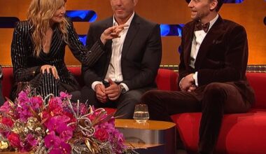 Laura Dern told a story about her close friend Taylor Swift whilst sat inches from pop star's ex Tom Hiddleston on The Graham Norton show couch during Wednesday's NYE episode