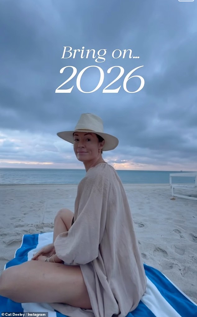 The post finished with 'bring on 2026' as Cat welcomed in the New Year