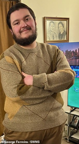 Mr Ferreira after he lost the weight