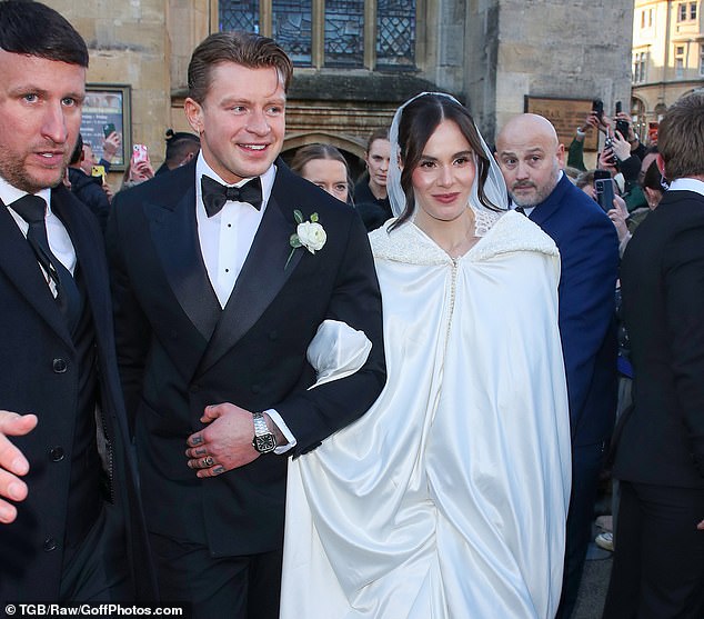 Adam and Holly were married at Bath Abbey with a reception following at the swanky Kin House - amid a bitter fallout with his family which saw his mother Caroline uninvited