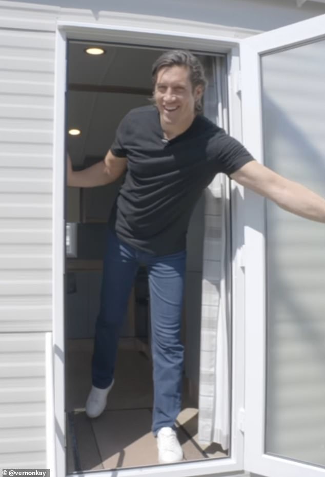 Vernon Kay has shared a video of him advertising caravans for Parkdean Resorts in Trecco Bay