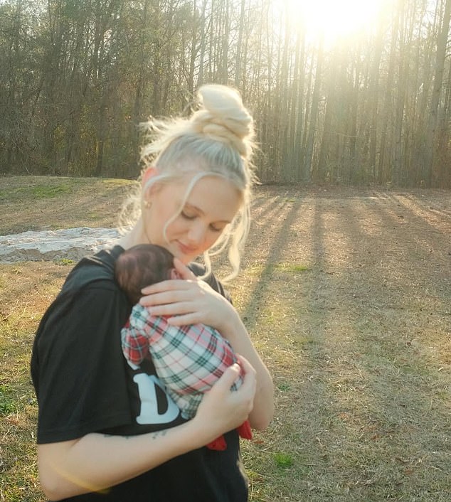 'Just wanted to hop on socials real quick and just let everyone know L (baby b) is doing good, we love her so much,' Tini wrote on Instagram Friday alongside photos of the newborn