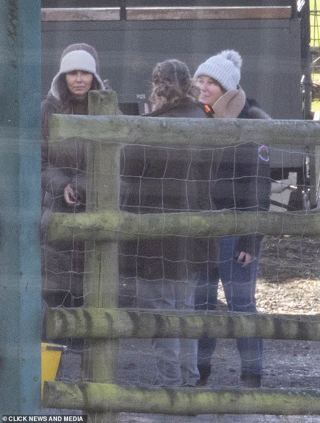 The group could not have looked happier at the park, which is owned by the conservation charity, the Aspinall Foundation