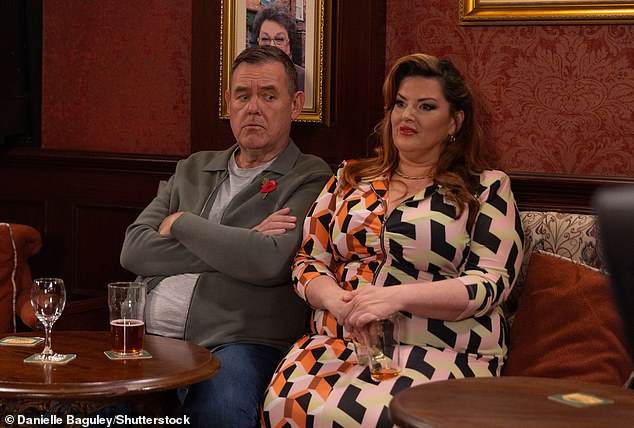 When she joined the cobbles four years ago, Jodie said it fulfilled her 'lifelong dream' of bagging a starring role in the soap (pictured with Tony Maudsley)