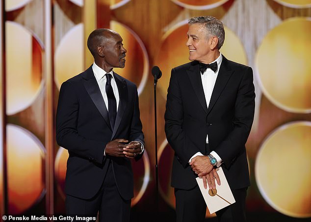 George Clooney was ribbed over how long it's been since he won a Golden Globe as Don Cheadle joked Timothee Chalamet was three last time he picked one up