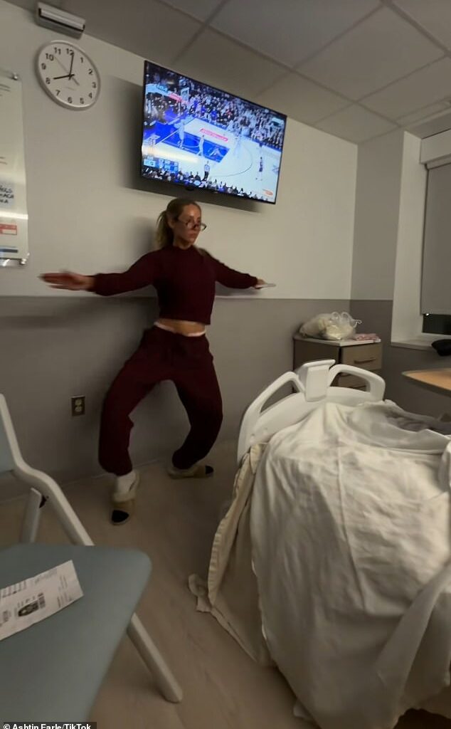 Dancing With The Stars runner-up Alix Earle performed an impromptu routine to lift the spirits of her mother Alisa Maniaci, who had just an undergone an 'operation' for breast cancer at an undisclosed New Jersey hospital