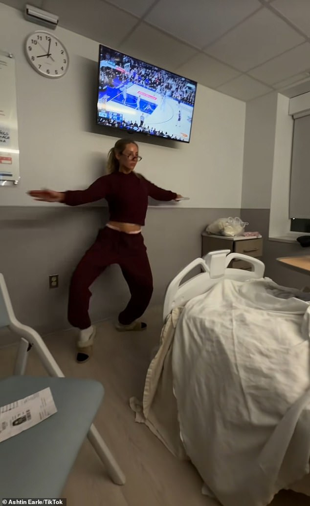 Dancing With The Stars runner-up Alix Earle performed an impromptu routine to lift the spirits of her mother Alisa Maniaci, who had just an undergone an 'operation' for breast cancer at an undisclosed New Jersey hospital
